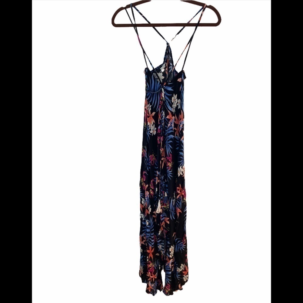 Lovestitch Tropical Print Halter Keyhole Dress S/M - Picture 8 of 8